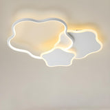 Modern 3-Light Star-Shaped Flush Mount Ceiling Fixture Image - 1