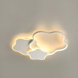 Modern 3-Light Star-Shaped Flush Mount Ceiling Fixture Image - 7