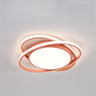 Modern 3 Lights Gold Metal Circle LED Flush Mount Light Image - 13