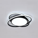 Modern 3 Lights Gold Metal Circle LED Flush Mount Light Image - 6