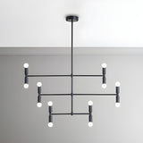 Modern 3 Tiers Linear Sputnik LED Pendant Chandelier Image - 2