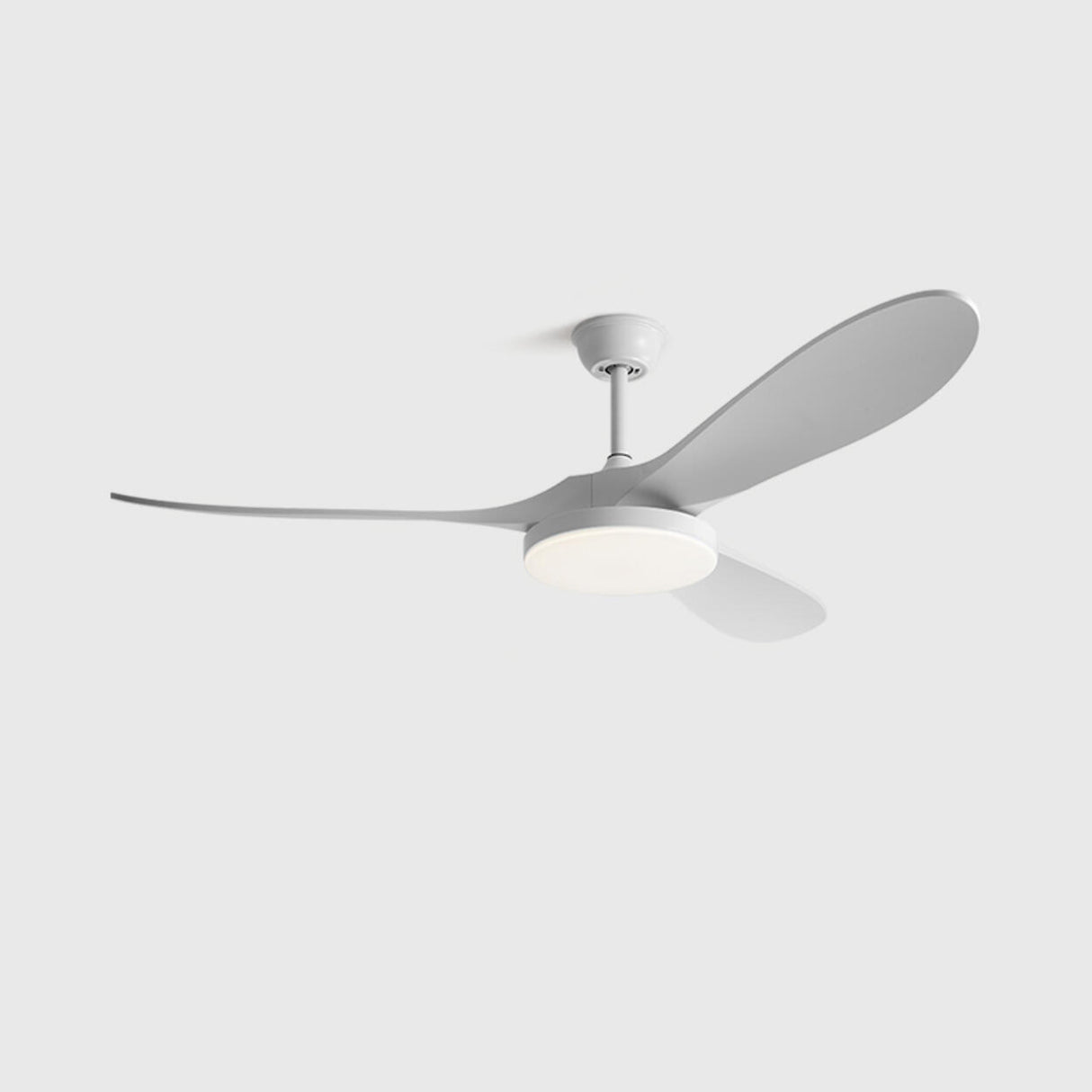 Modern 3 Wood Grain Blades Ceiling Fan with LED Light Image - 5