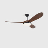 Modern 3 Wood Grain Blades Ceiling Fan with LED Light Image - 7