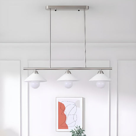 Modern 4-Light Cone Kitchen Island Hanging Light Image - 2