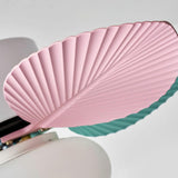 Modern 5 Blades Colorful Leaf-Shaped Ceiling Fan Light Image - 12