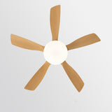 Modern 5 Blades Remote Control Ceiling Fan with Light Image - 11