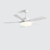 Modern 5 Blades Remote Control Ceiling Fan with Light Image - 6