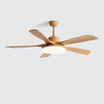 Modern 5 Blades Remote Control Ceiling Fan with Light Image - 7