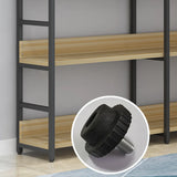 Modern 5-Tier L-shaped Wooden Corner Display Bookcase Image - 16