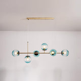 Modern 6-Globe Adjustable Cluster Island Light Fixture Image - 12