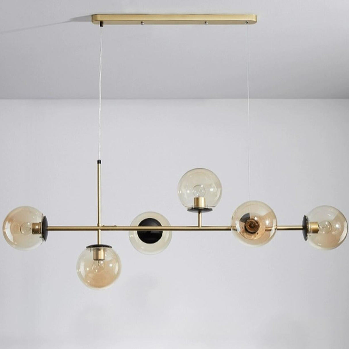 Modern 6-Globe Adjustable Cluster Island Light Fixture Image - 14