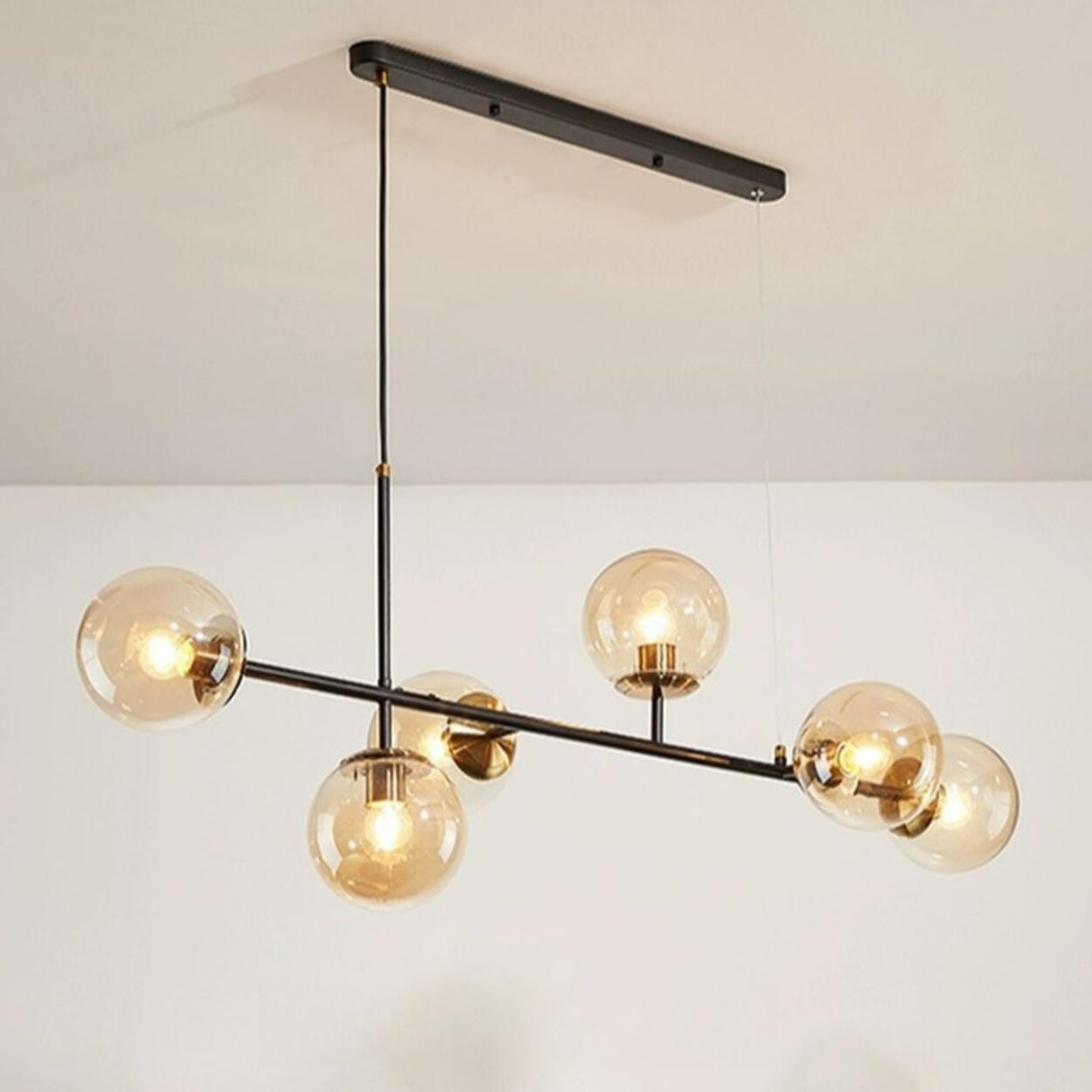 Modern 6-Globe Adjustable Cluster Island Light Fixture Image - 19