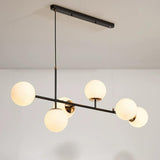 Modern 6-Globe Adjustable Cluster Island Light Fixture Image - 22