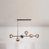 Modern 6-Globe Adjustable Cluster Island Light Fixture Image - 6