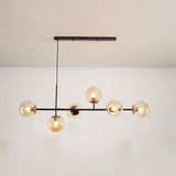 Modern 6-Globe Adjustable Cluster Island Light Fixture Image - 9