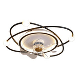 Modern 7 Blades Elliptic Rings Ceiling Fan with Lights Image - 5