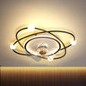 Modern 7 Blades Elliptic Rings Ceiling Fan with Lights Image - 6