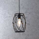 Modern Abstract Wireframe Woven Globe Pendant Light  Image - 13