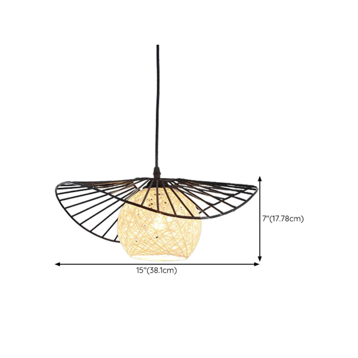 Modern Abstract Wireframe Woven Globe Pendant Light  Image - 29