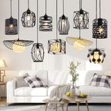 Modern Abstract Wireframe Woven Globe Pendant Light  Image - 4