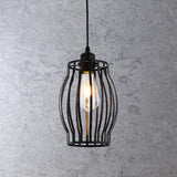 Modern Abstract Wireframe Woven Globe Pendant Light  Image - 8