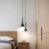 Modern Acrylic Cone Multicolor Bedroom Pendant Lights Image - 4