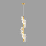 Modern Acrylic Flower LED Pendant Light Adjustable Cord Image - 3