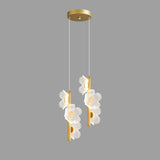 Modern Acrylic Flower LED Pendant Light Adjustable Cord Image - 5