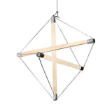 Modern Acrylic Geometric LED Pendant Light Chandelier Image - 3