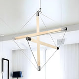 Modern Acrylic Geometric LED Pendant Light Chandelier Image - 8