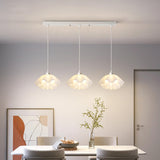 Modern Acrylic Metal Flower Kitchen Island Pendant Light Image - 2