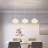 Modern Acrylic Metal Flower Kitchen Island Pendant Light Image - 3