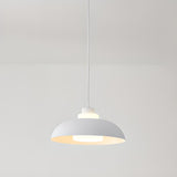 Modern Acrylic Orange Dome Pendant Light Flexible Length Image - 5