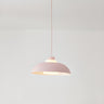 Modern Acrylic Orange Dome Pendant Light Flexible Length Image - 6