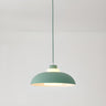 Modern Acrylic Orange Dome Pendant Light Flexible Length Image - 9