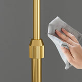 Modern Adjustable Barrel Gold Metal Floor Lamp Image - 6