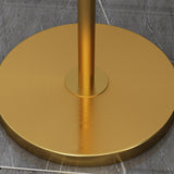 Modern Adjustable Barrel Gold Metal Floor Lamp Image - 8