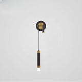 Modern Adjustable Black Dual Light Wall Sconce Image - 9