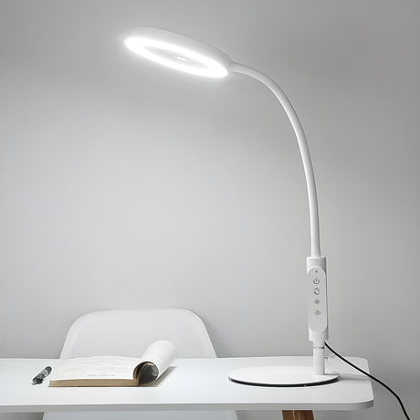 Modern Adjustable Brightness LED Circle Table Lamp Image - 1