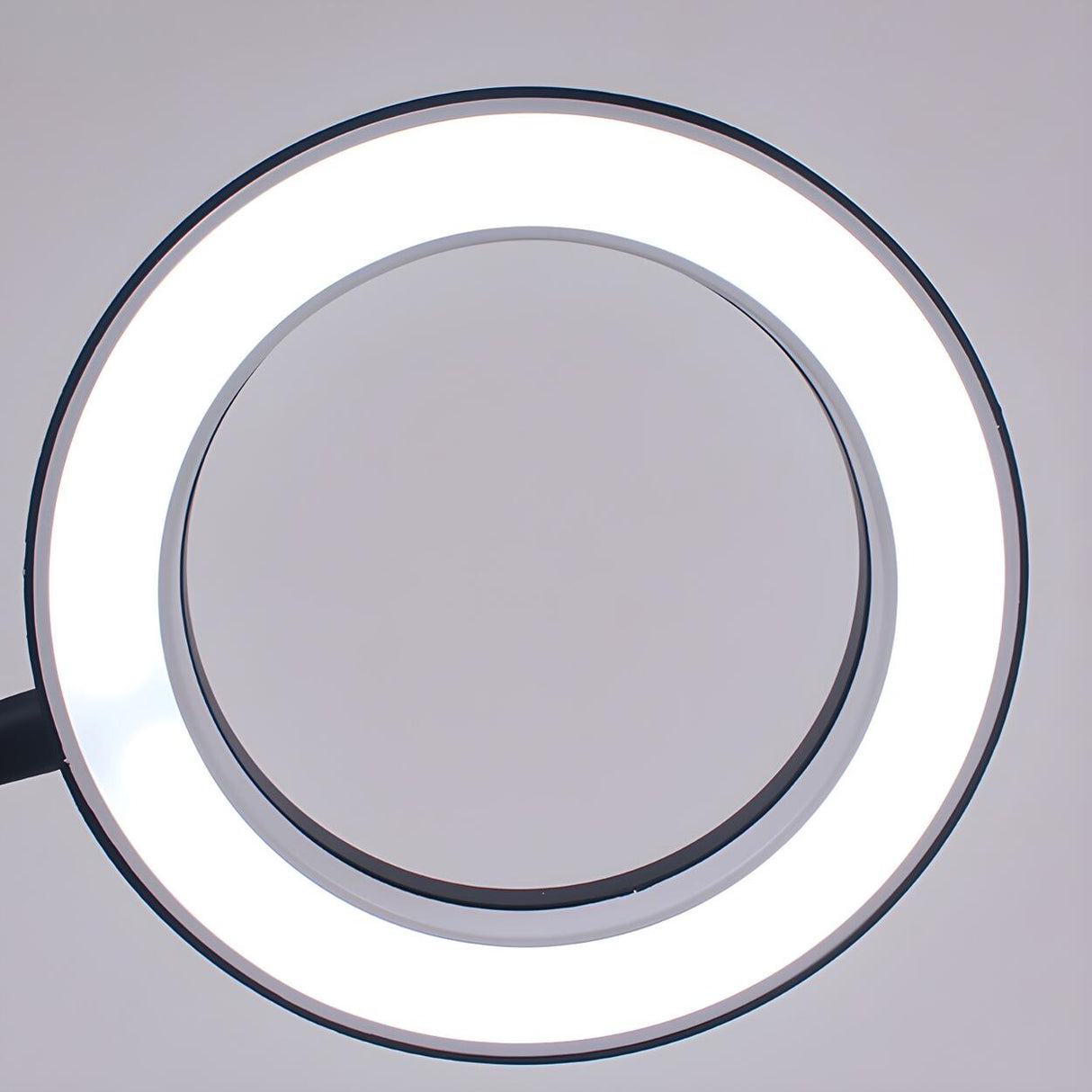 Modern Adjustable Brightness LED Circle Table Lamp Image - 8