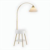 Modern Adjustable Cone Bedside Side Table Floor Lamp Image - 6