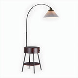 Modern Adjustable Cone Bedside Side Table Floor Lamp Image - 7