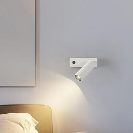 Modern Adjustable Cylinder Bedroom LED Wall Sconce Image - 1