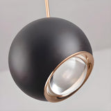 Modern Adjustable Globe Dual Light Pendant Wall Sconce Image - 11