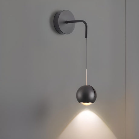 Modern Adjustable Globe Dual Light Pendant Wall Sconce Image - 2