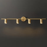 Modern Adjustable Gold Cylinder Vanity Wall Light Image - 12