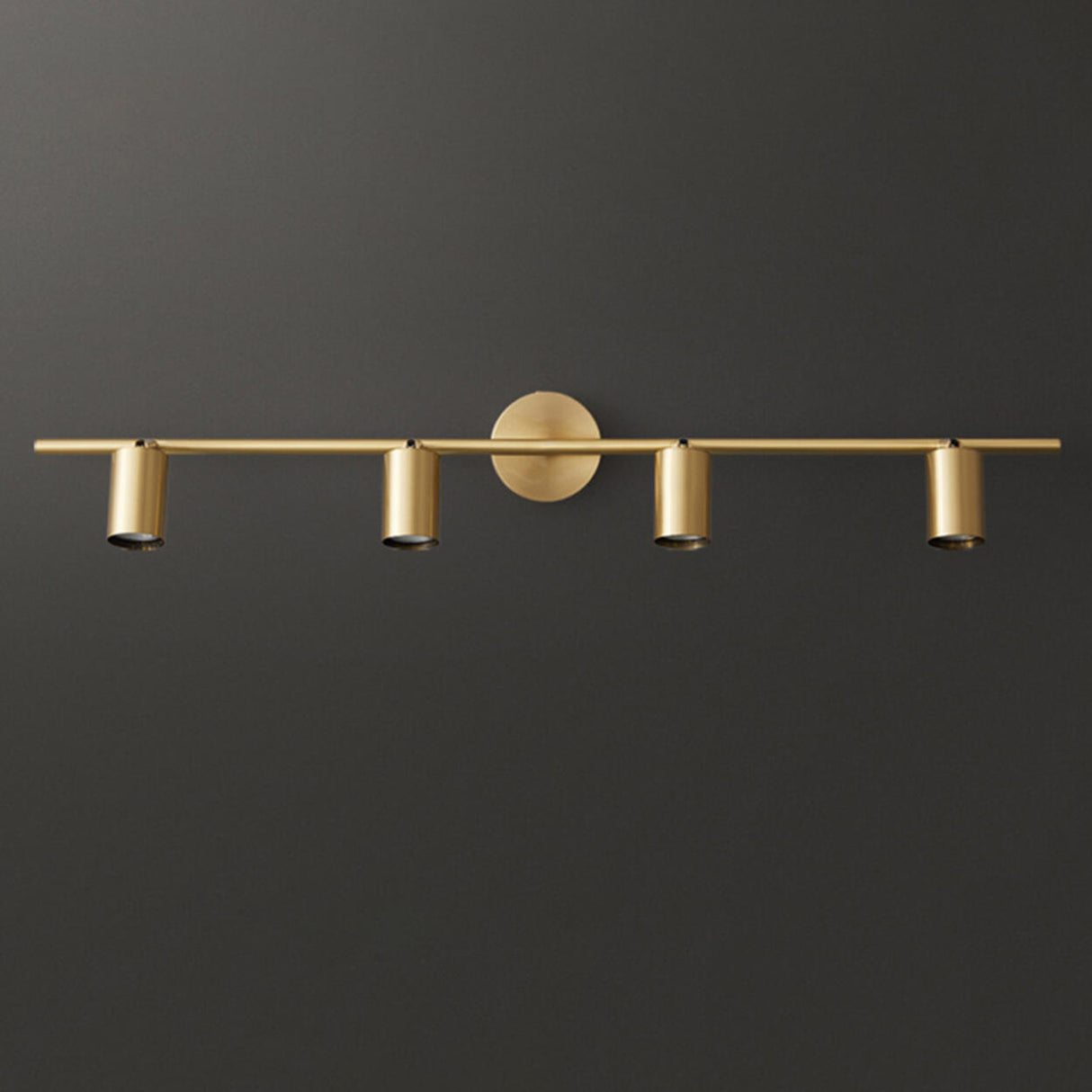 Modern Adjustable Gold Cylinder Vanity Wall Light Image - 14