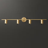 Modern Adjustable Gold Cylinder Vanity Wall Light Image - 14