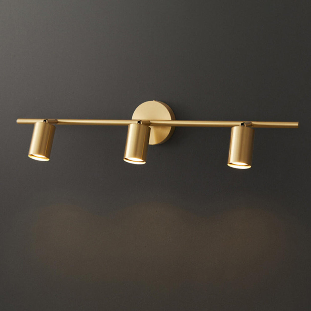 Modern Adjustable Gold Cylinder Vanity Wall Light Image - 16