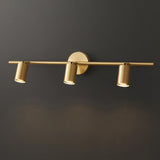 Modern Adjustable Gold Cylinder Vanity Wall Light Image - 16